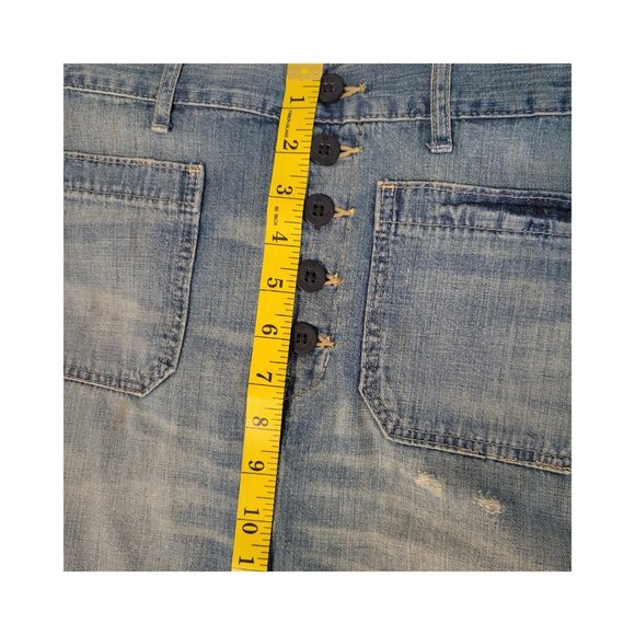 Ralph Lauren Denim and Supply distressed maxi skirt size 29 - Picture 10 of 13